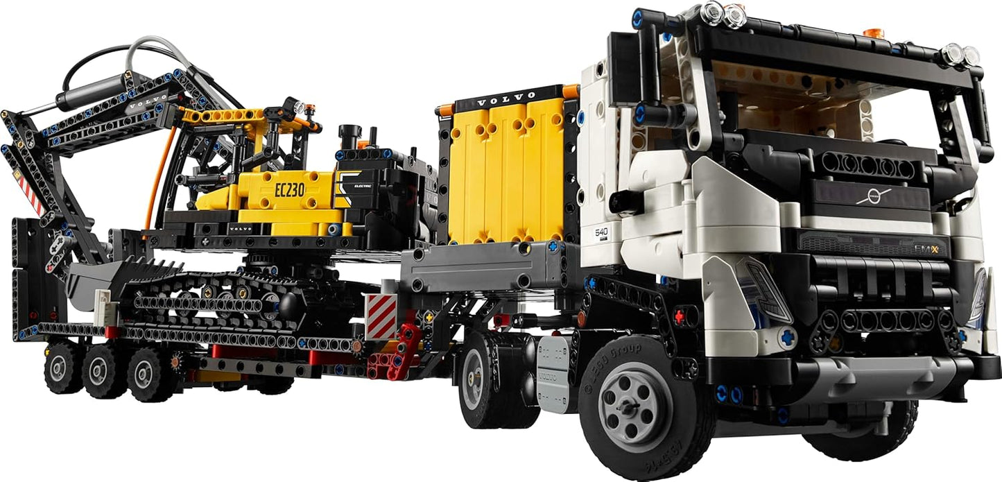 LEGO Technic Volvo FMX Truck with EC230 Electric Crawler Excavator, Children's Toy, Gift Set for Boys and Girls from 10 Years, Toy Construction Vehicles, Excavator Toy Set 42175