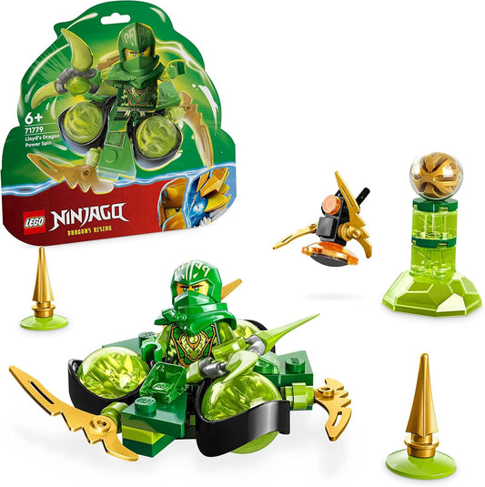 LEGO 71779 Ninjago Lloyds Dragon Power Spinjitzu Spin Toy, Spinner with Art Pieces, Lloyd Collectable Mini Figure, Small Gift for Children from 6 Years