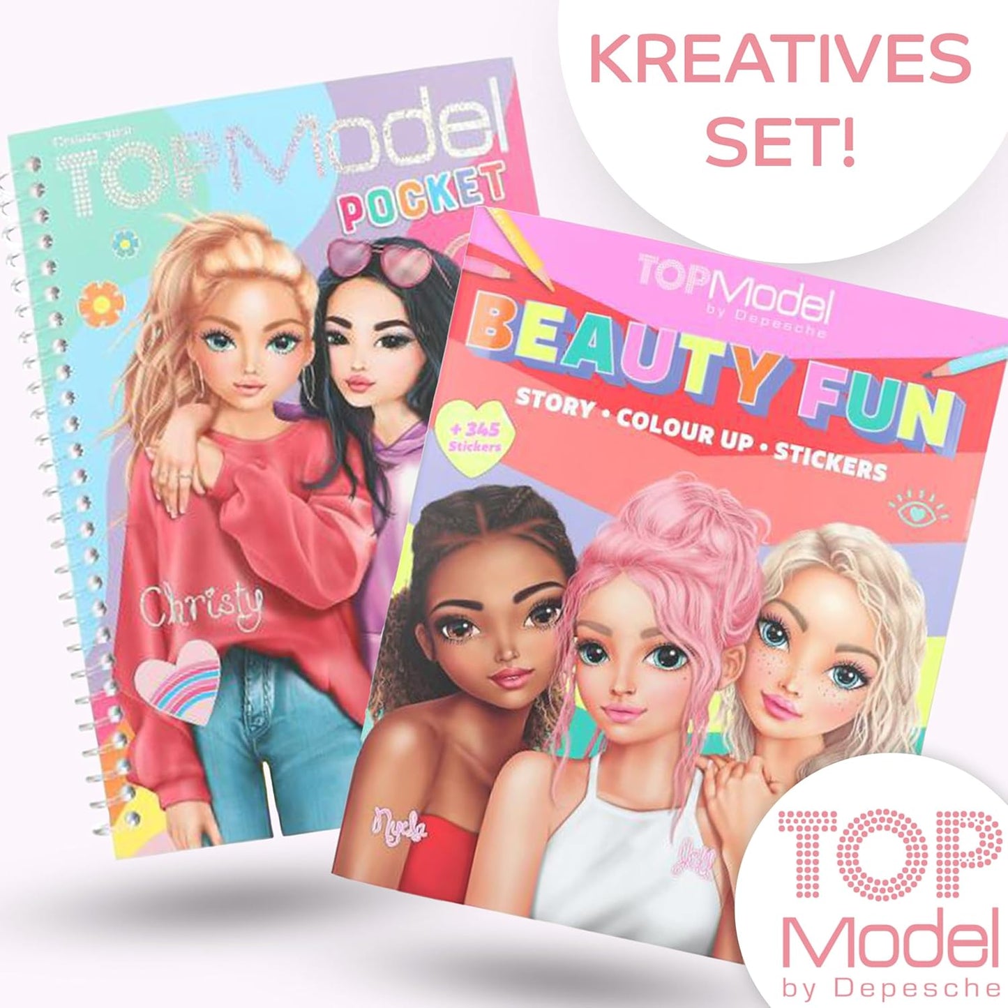 TOPModel Beauty Fun & TopModel Pocket Colouring Book - Perfect for Fashion Enthusiasts