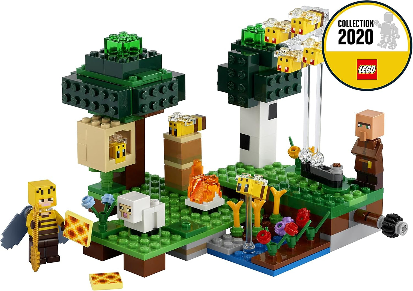 LEGO 21165 Minecraft The Bee Farm Construction Kit with Beekeeper and Sheep Figure, Toys for Boys and Girls from 8 Years