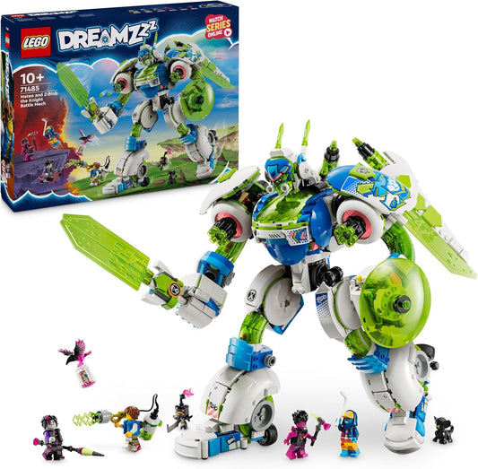 LEGO DREAMZzz 71485 3-in-1 Mateo and Z-Blob the Knight Mech Playset for Boys and Girls from 10 Years, Gift for Children, Fantasy Set, Robot in 3 Variations, Adventure Toy