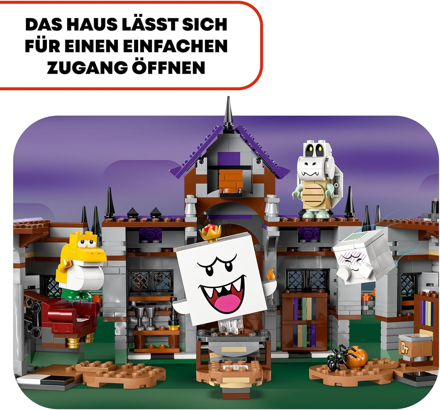 LEGO Super Mario King Buu Huus Haunted House, Toy Ghost House for Children, Nintendo Set to Collect, with Baby Yoshi, Gift for Boys, Girls and Gamers from 8 Years 71436