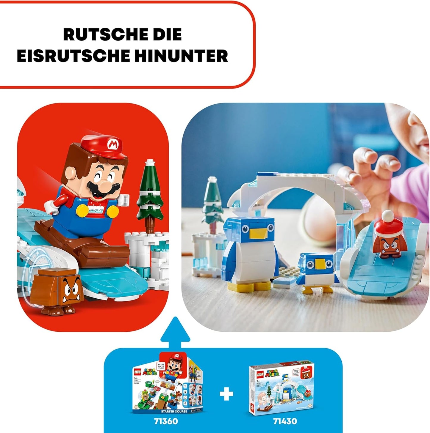 LEGO Super Mario Snow Adventure with Family Penguin - Expansion Set, Toy with Penguin Figures and Gumba Figure, Fan Item for Children, Gift for Gamers, Boys and Girls from 7 Years 71430