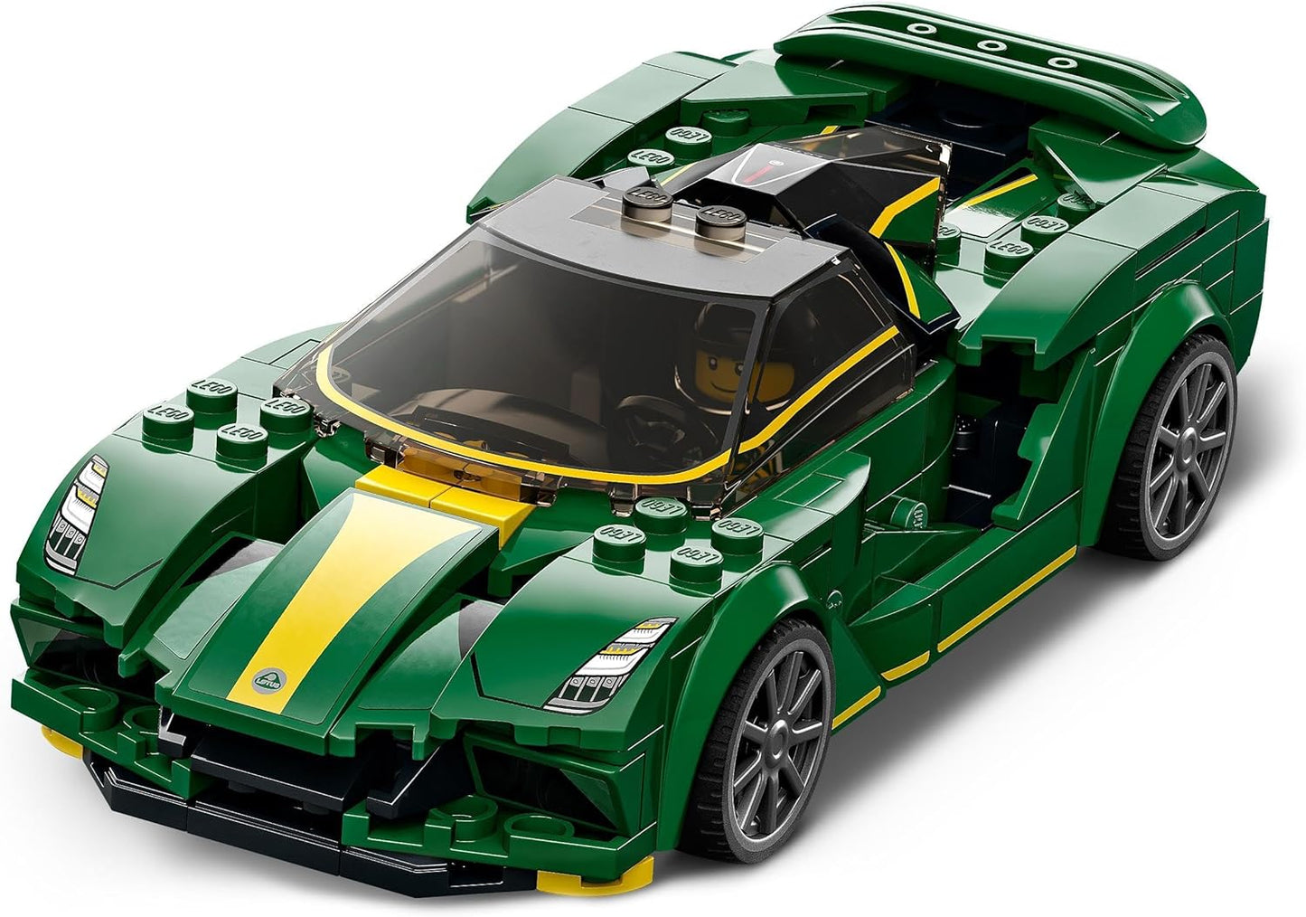 LEGO Speed Champions Lotus Evija Model Car Kit Car Toy with Cockpit for 2 Figures, Racing Car as a Gift for Boys and Girls, 2022 Collection 76907