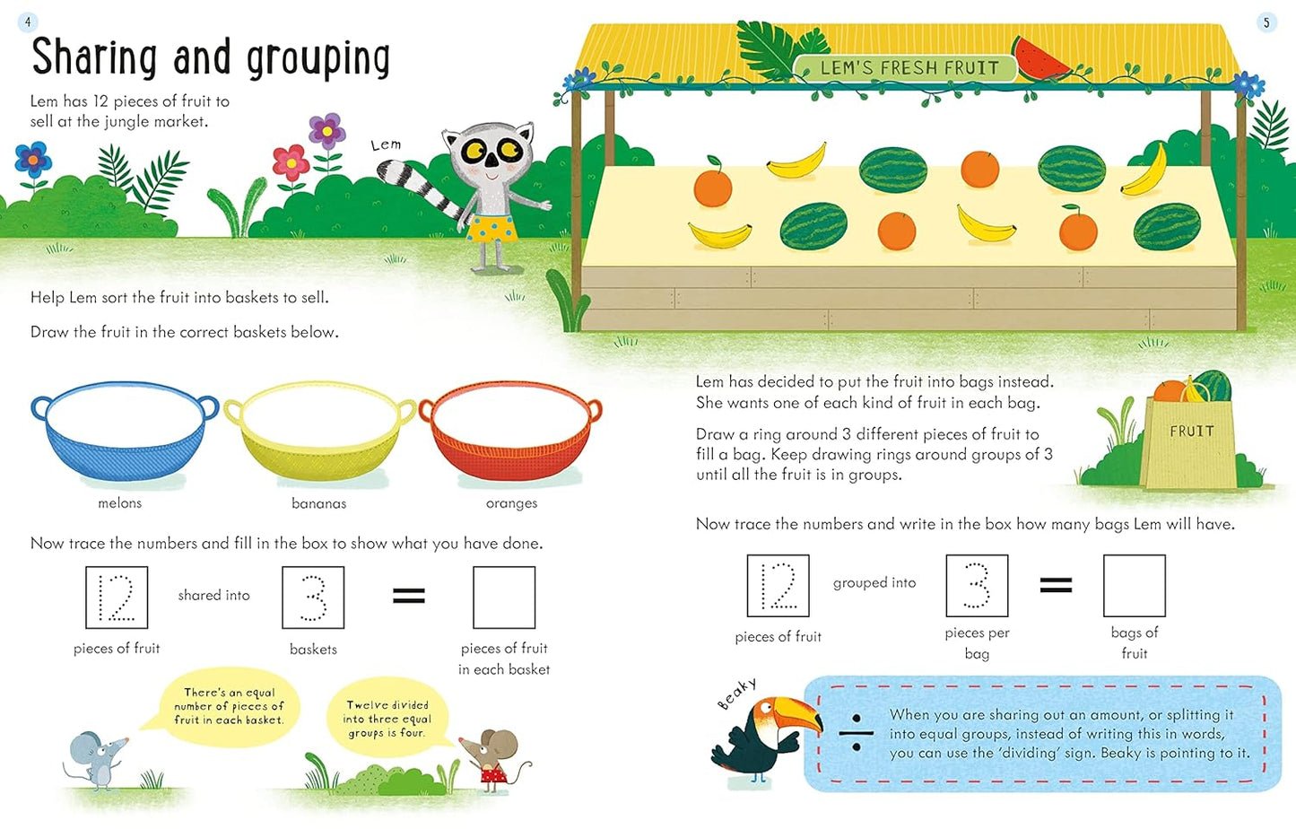 Usborne Workbooks Dividing 6-7: 1