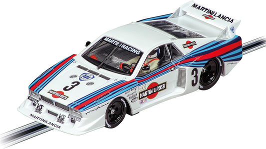 Carrera - 20031065 - Digital 132 I Lancia Beta Montecarlo Turbo Lancia Martini Racing No3 Daytona 1981 I Drive a Legend of Racing I With Original Lancia Licence I Slot Car in 1:32 Scale