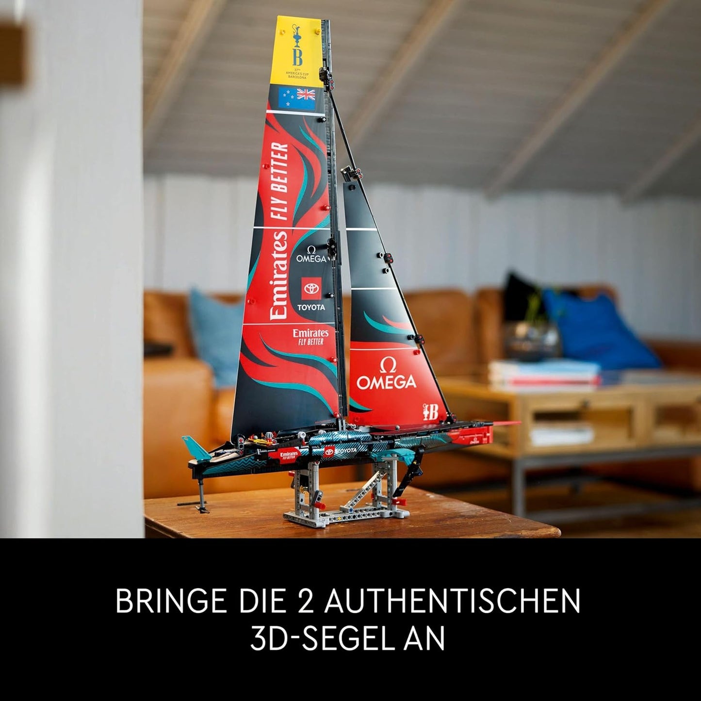 LEGO Technic Emirates Team New Zealand AC75 Rennjacht, Bauset mit Segelboot für Erwachsene, Geschenk für Männer und Frauen, kreative und entspannende Aktivität 42174