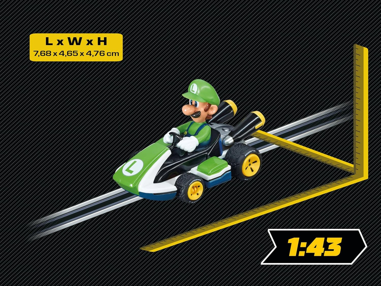 Carrera GO 20064034 "Nintendo Mario Kart 8 -Luigi Die-Cast Model