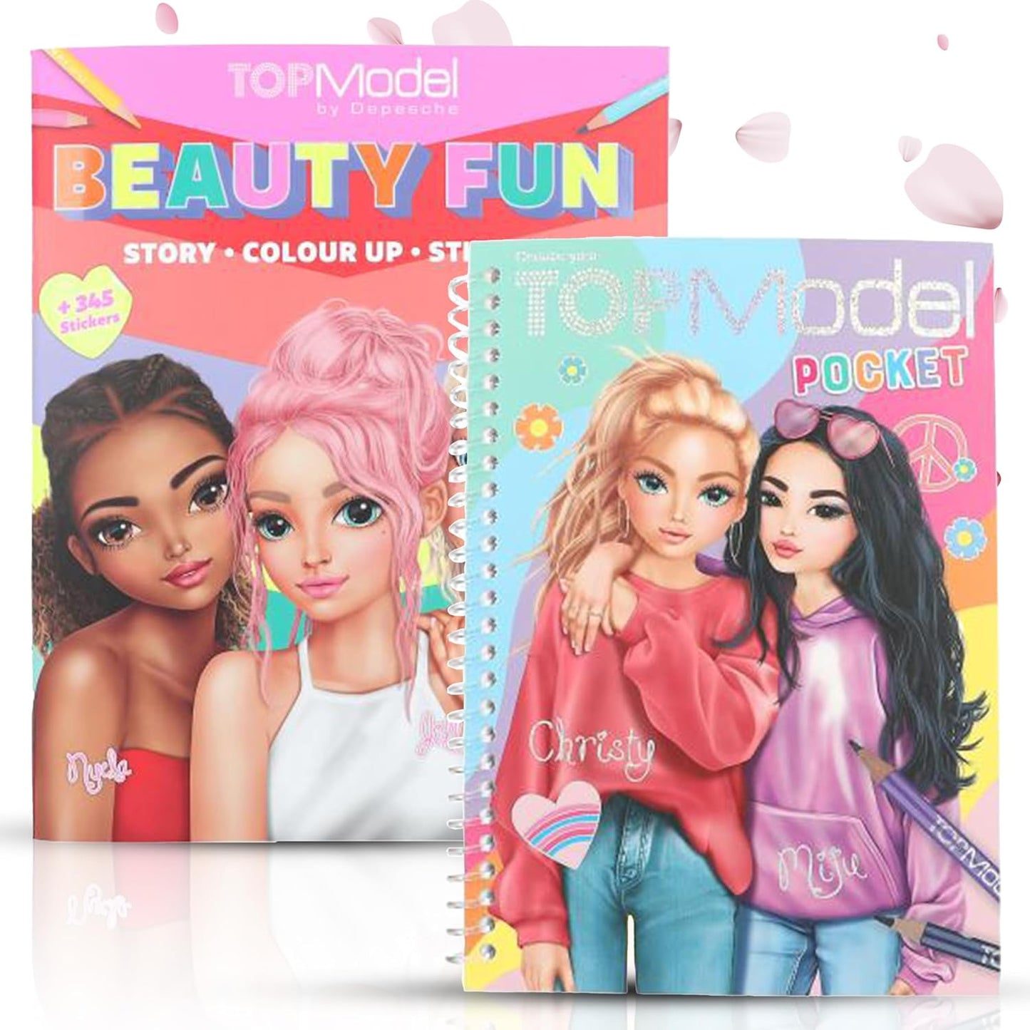 TOPModel Beauty Fun & TopModel Pocket Colouring Book - Perfect for Fashion Enthusiasts