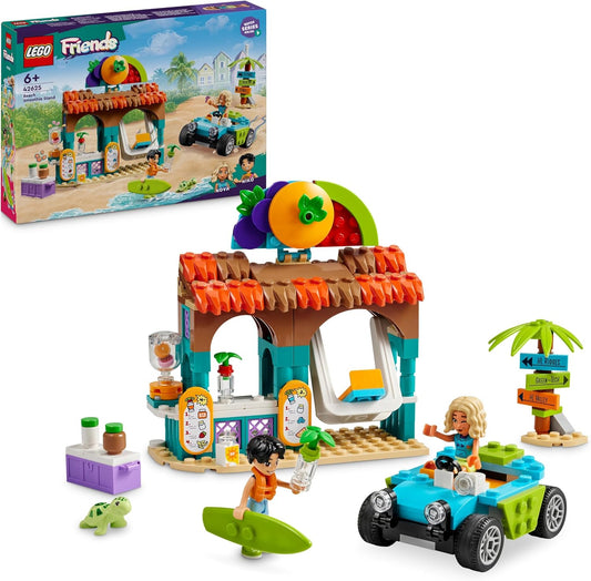 LEGO Friends Smoothie Stand on the Beach, Play Set for Role Play, Gift Idea for Girls and Boys from 6 Years with Toy Figures, Turtle and Accessories, Toy for Social Development, 42625