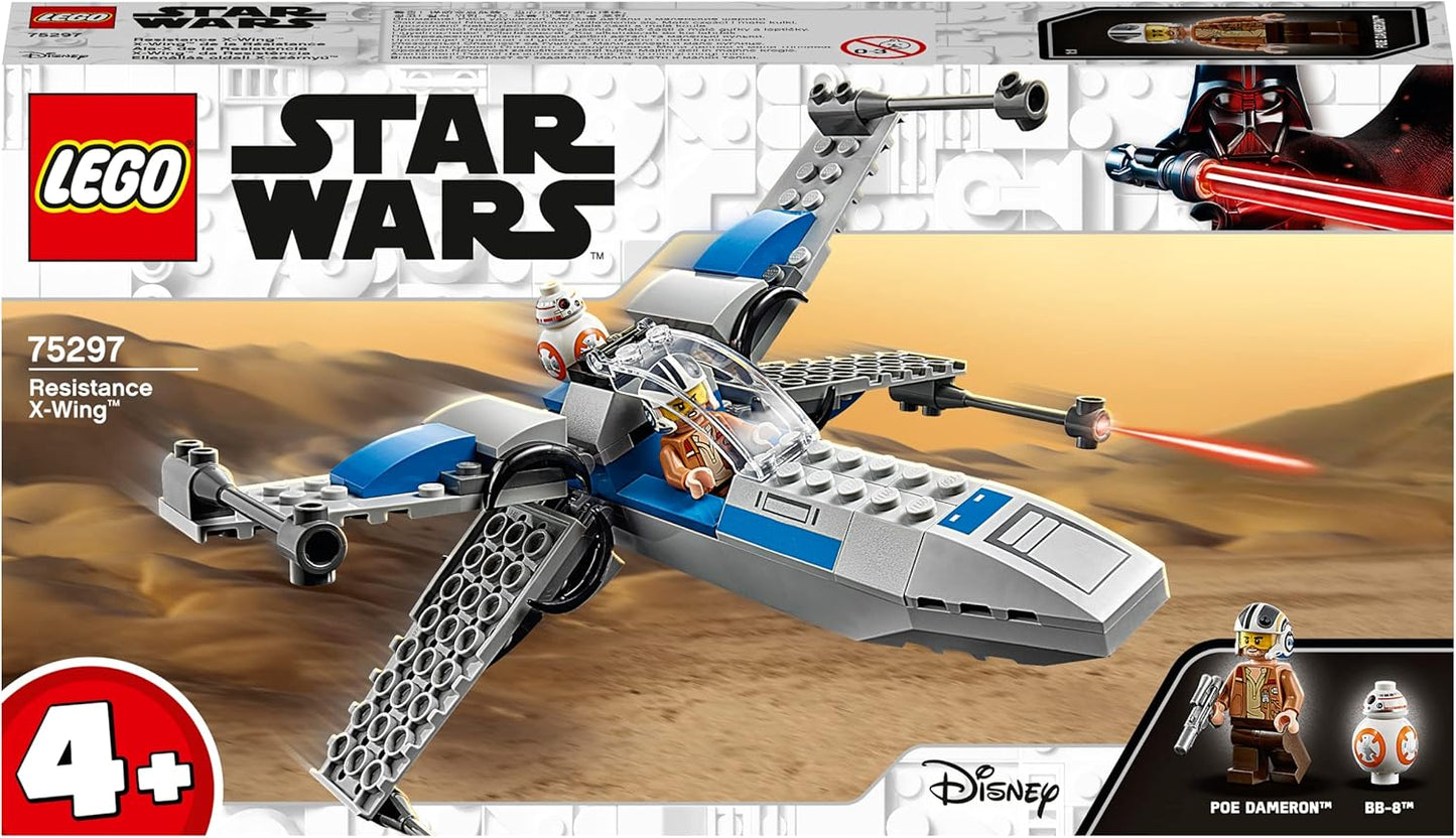 LEGO 75297 Star Wars Resistance X-Wing Starfighter, Easter Gift for Toddlers, Toy from 4 Years