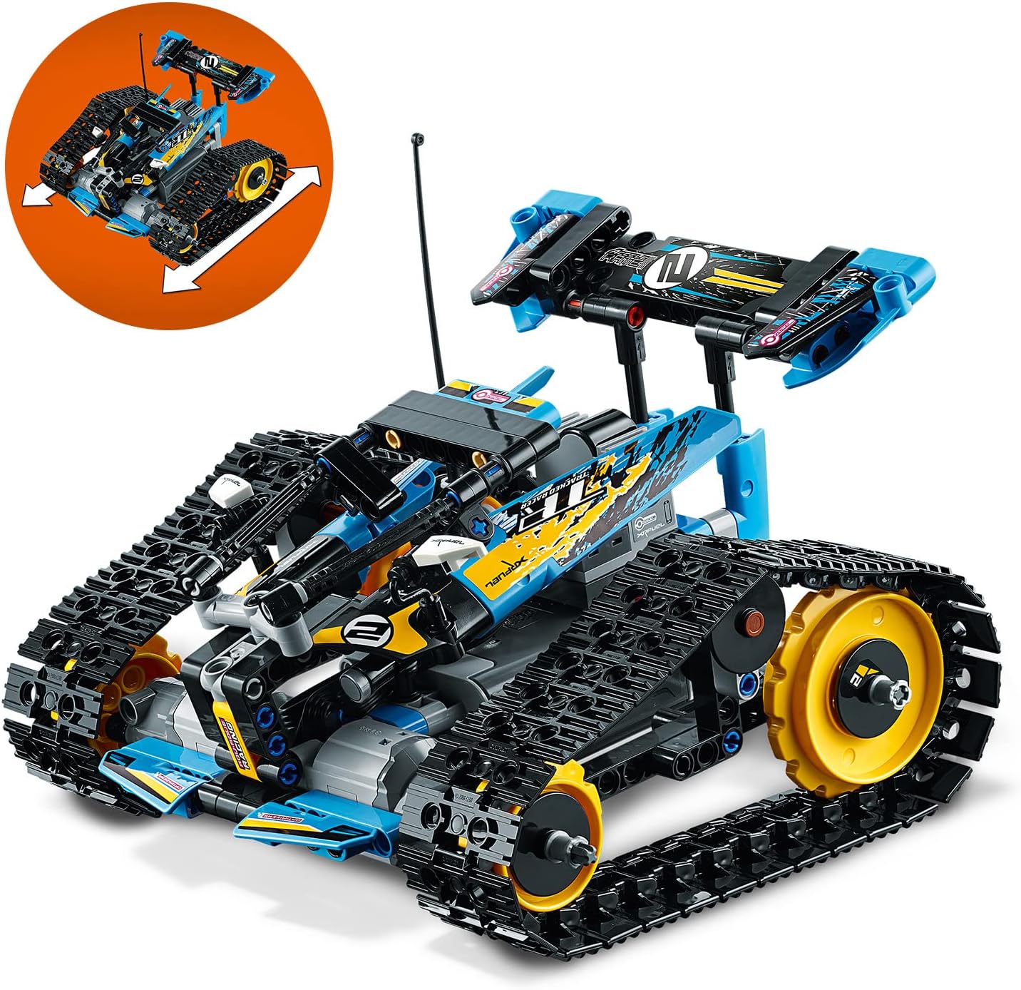 LEGO® Technic™ 42095 Remote-Controlled Stunt Racer Toy, Fully Motorised 2-in-1 Model Racer with Power Functions from the Race Car Collection