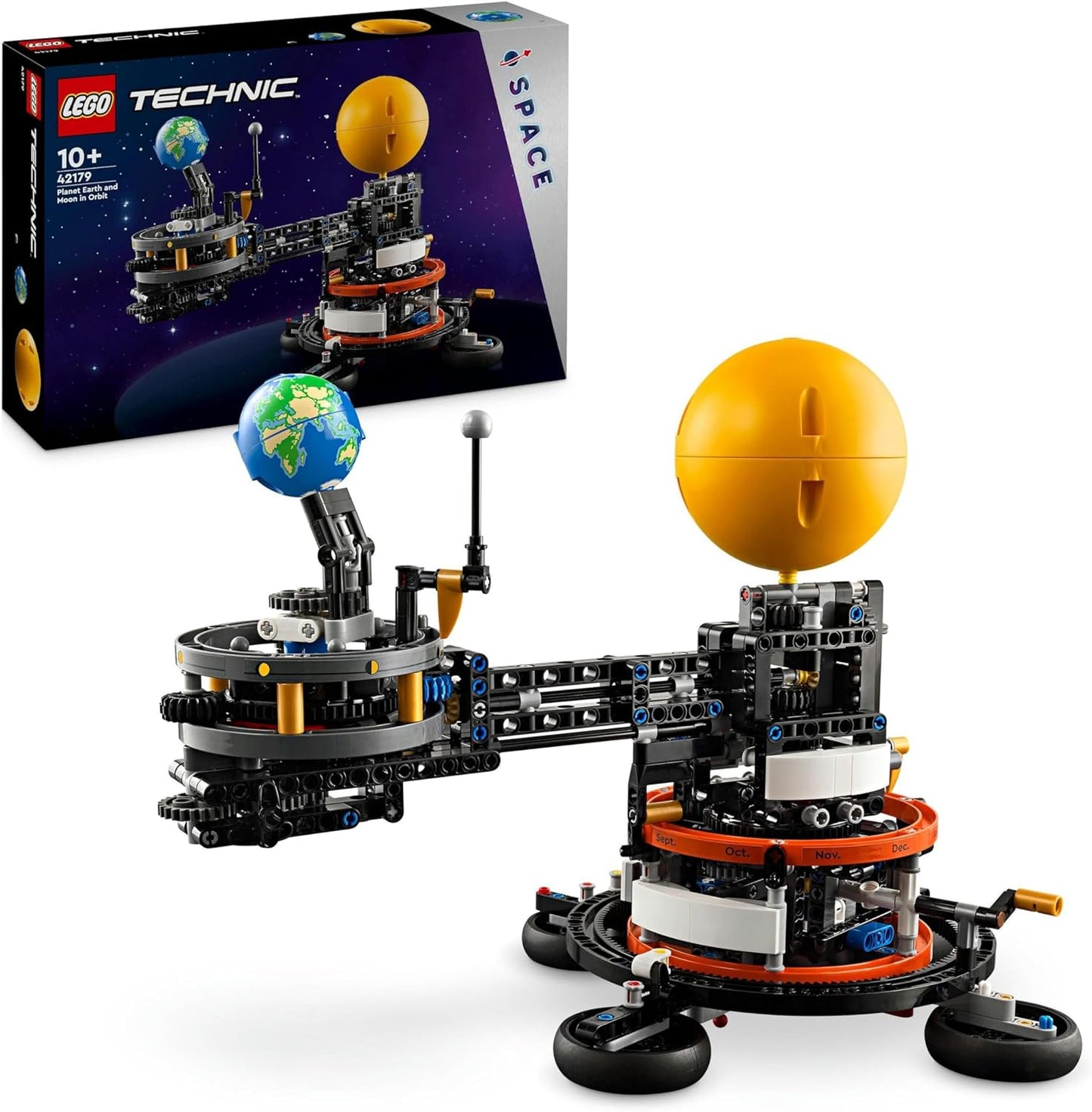 LEGO Technic 42179 Sun Earth Moon Model Playset, Gift for Children from 10 Years, Space Toy to Represent the Solar System, Let Boys and Girls Play Imaginatively