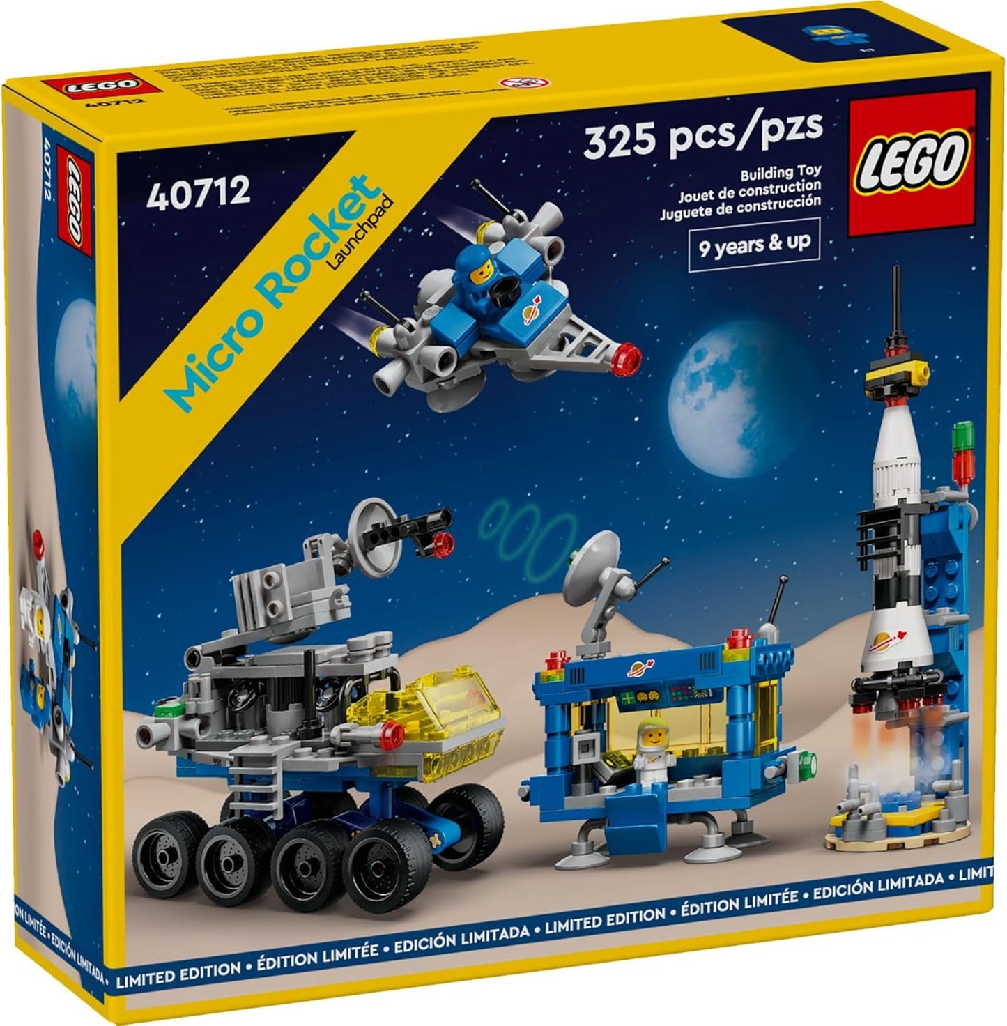 LEGO® 40712 Micro Starter Ramp Classic Space Limited Edition Astronaut Space Set 325 Pieces