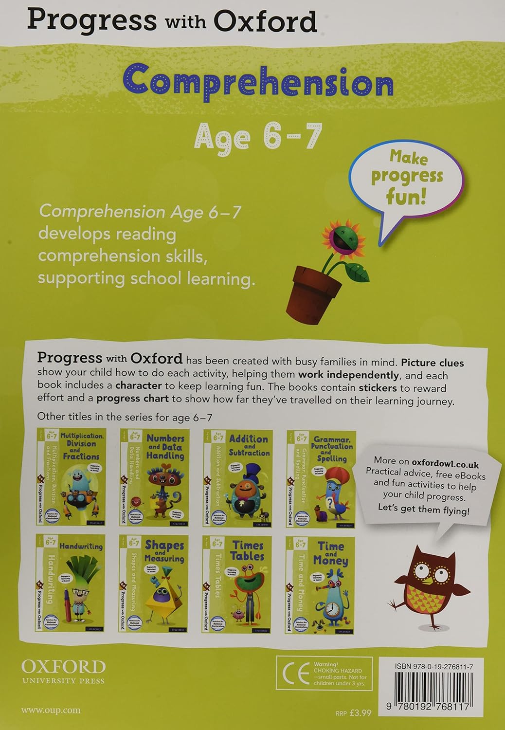 Progress with Oxford: Comprehension Age 6-7- Practise for School with Essential English Skills