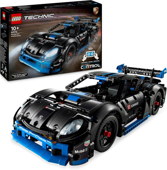 LEGO Technic Porsche GT4 e-Performance Racing Car, Remote Controlled Speedster, Interactive Model Car, Gift for Children, Construction Toy from 10 Years, 42176