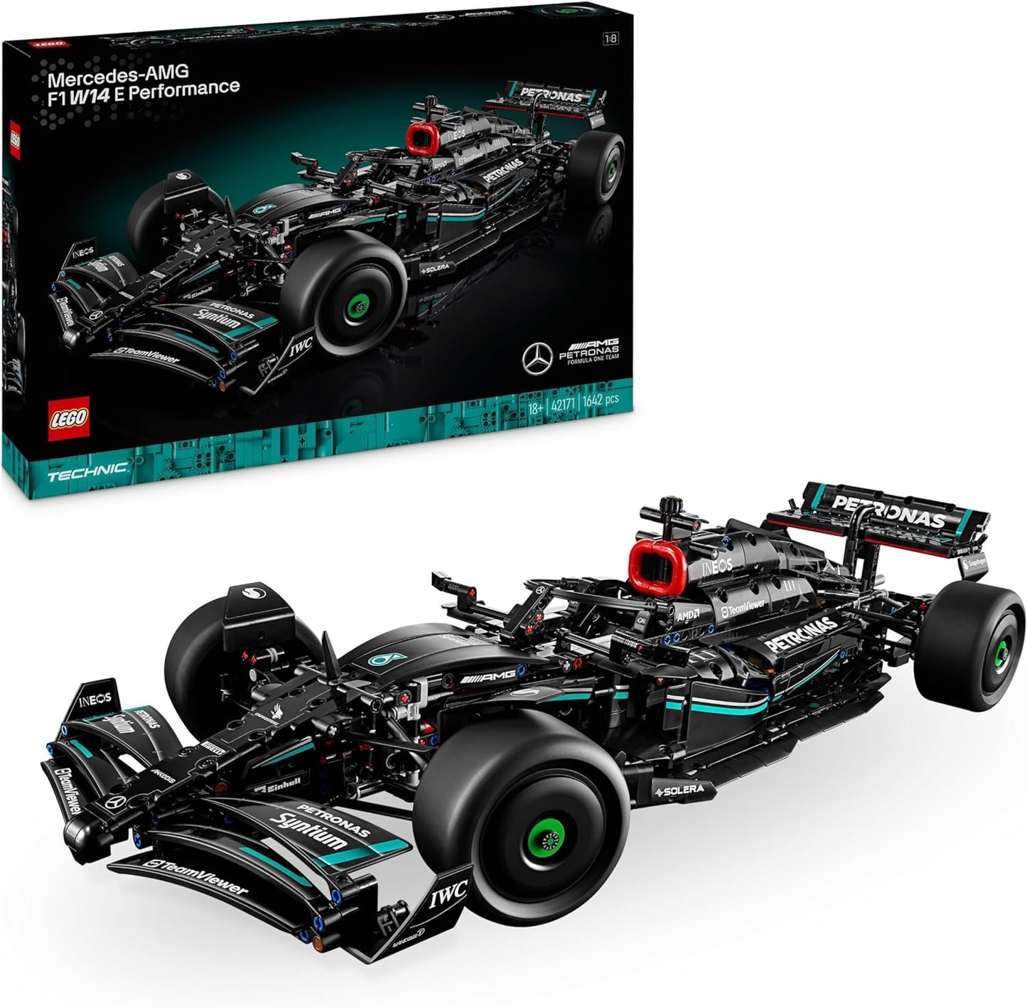 LEGO Technic Mercedes-AMG F1 W14 E Performance Set for Adults, Scale Racing Car Model Kit, Collectibles for Home or Office, Formula 1 Gifts for Men, Women 42171