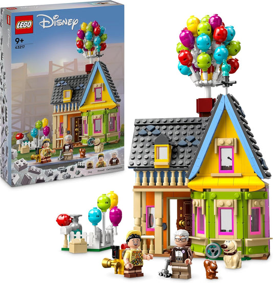 LEGO Disney and Pixar ‘Up’ House Buildable Toy with Balloons, Carl, Russell and Dug Figures, Collectible Model Set, Iconic Gift Idea for Kids, Girls and Boys 43217