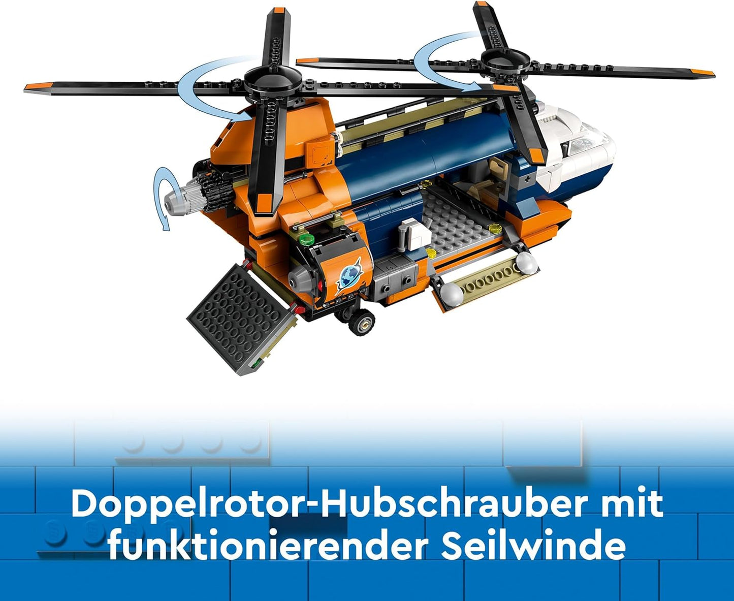 LEGO City Jungle Explorer Helicopter, Adventure Playset for Children from 8 Years, Christmas or Birthday Gift for Children, 5 Mini Figures and 3 Gorillas 60437