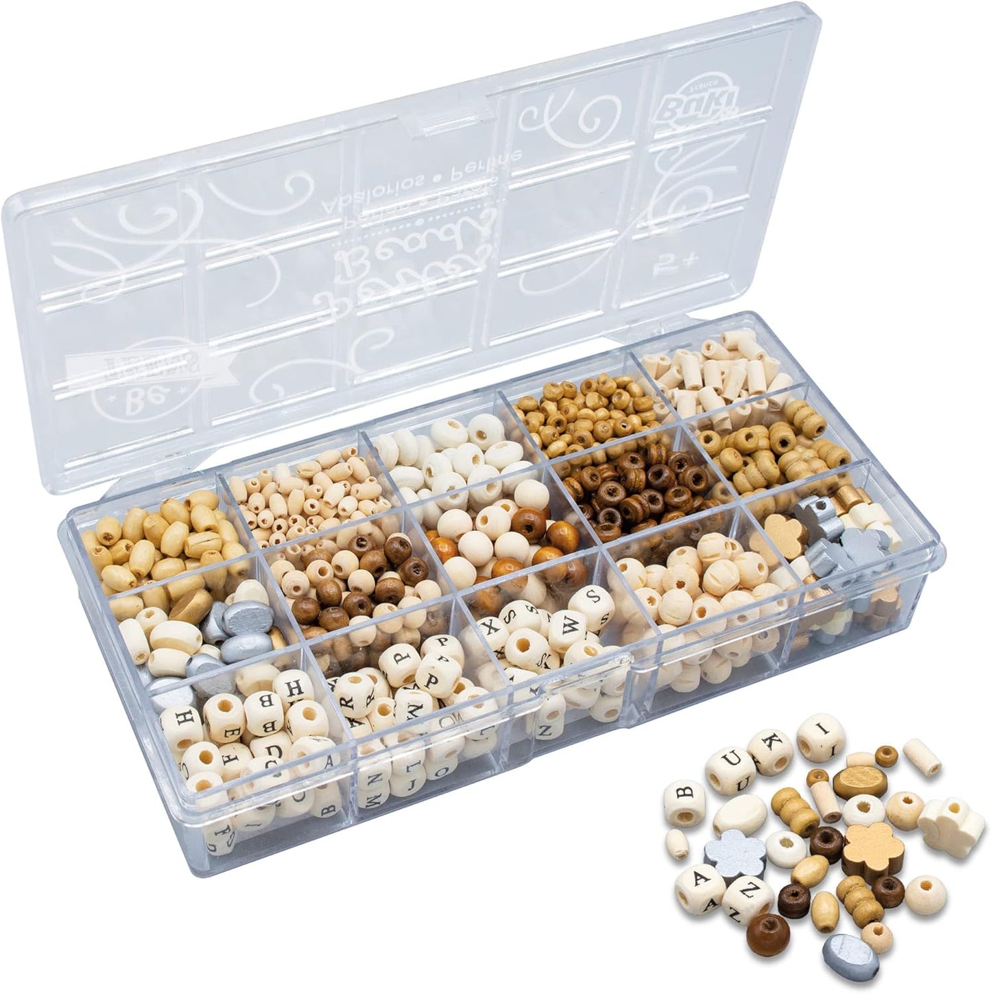 BUKI France PE014 Wooden Bead Box - Natural