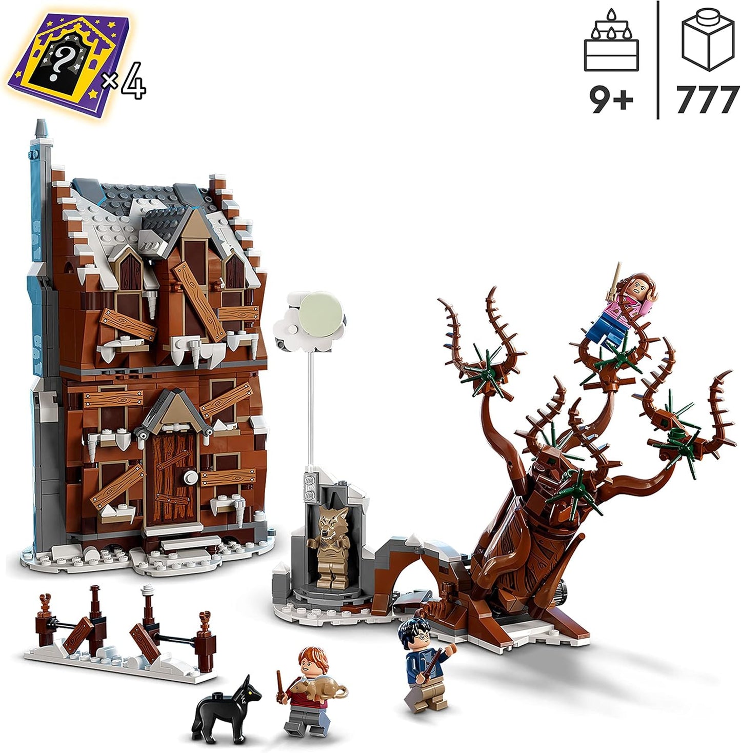 LEGO Harry Potter Howling Hut and Whipping Willow, 2-in-1 Set from the Prisoner of Azkaban, with 6 Mini Figures Including Sirius Black and Remus Lupin, Fan Item from the Wizarding World 76407