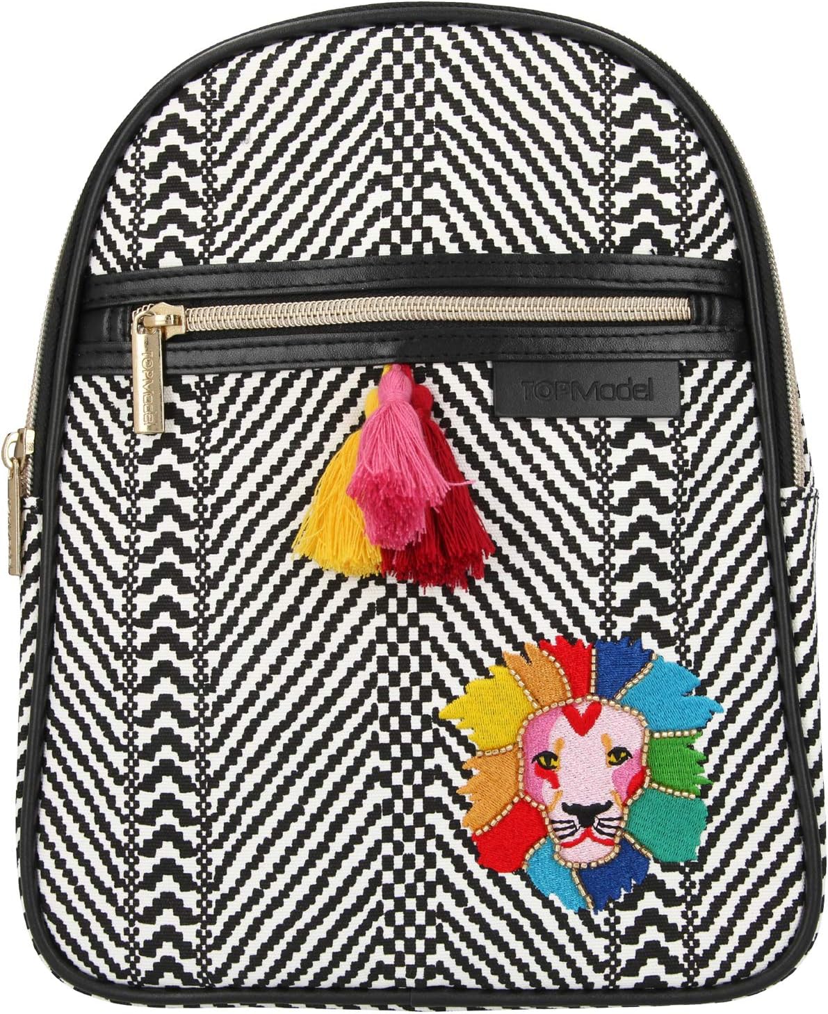 Depesche TOPModel 10974 Backpack Black and White Approx. 28 x 22 x 10 cm