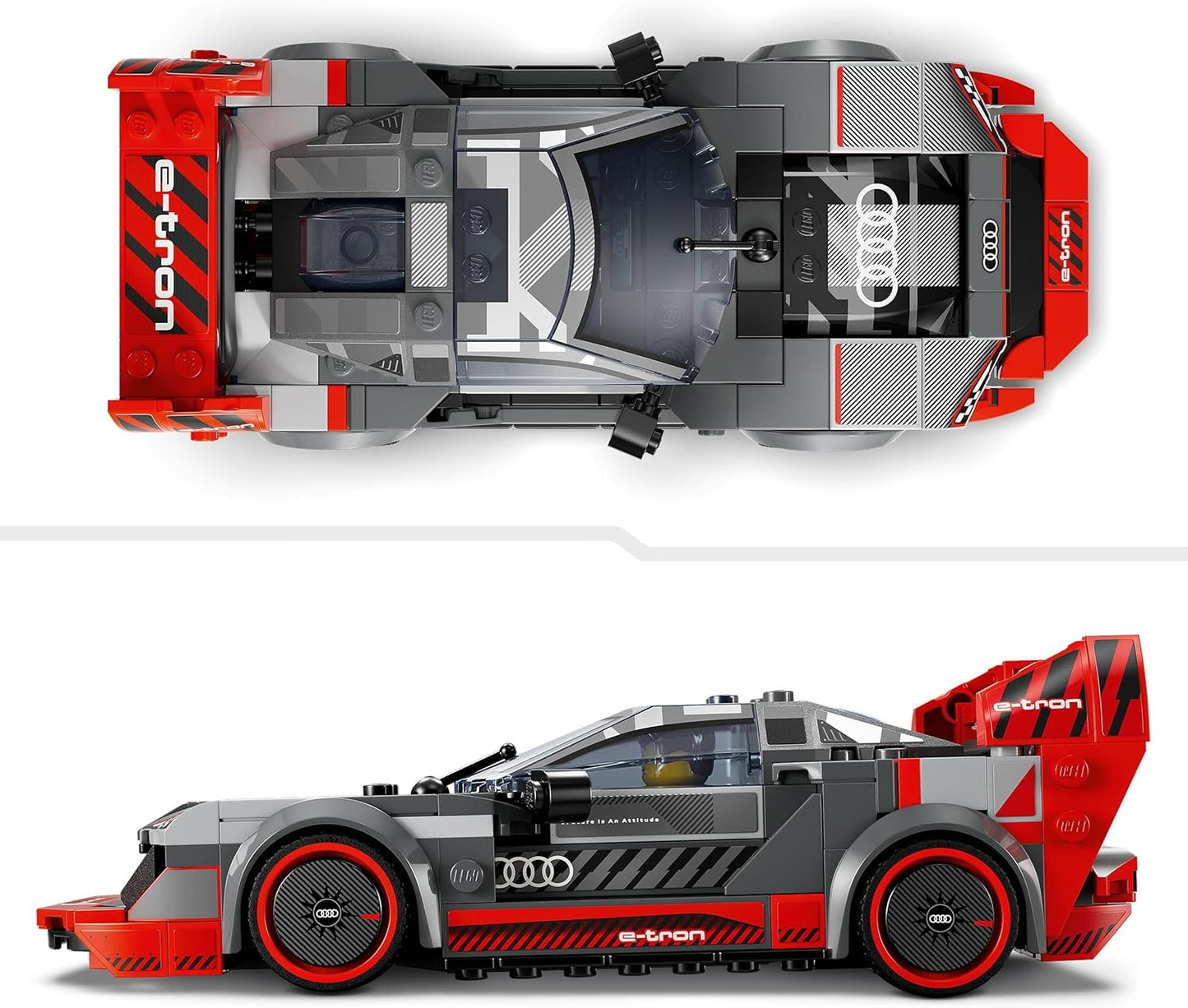 Lego Speed Champions Audi S1 e-tron Quattro Racing Car Set with Car Toy for Building, Playing with and Displaying, Model Car for Children, Gift for 9 Year Old Boys and Girls 76921