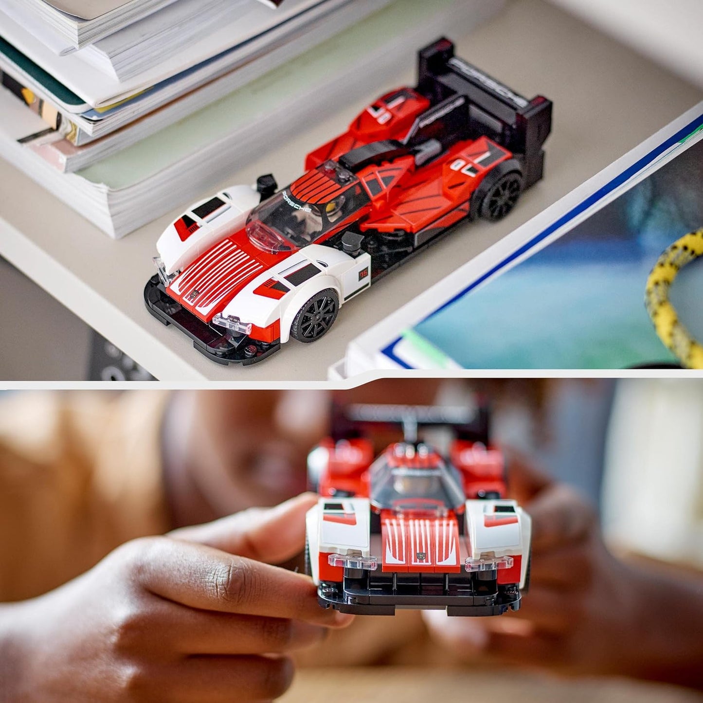 LEGO Speed Champions Porsche 963, Model Car Kit, Racing Vehicle Toy for Children, Collectible Set with Driver Mini Figure, Car Gift for Children 76916