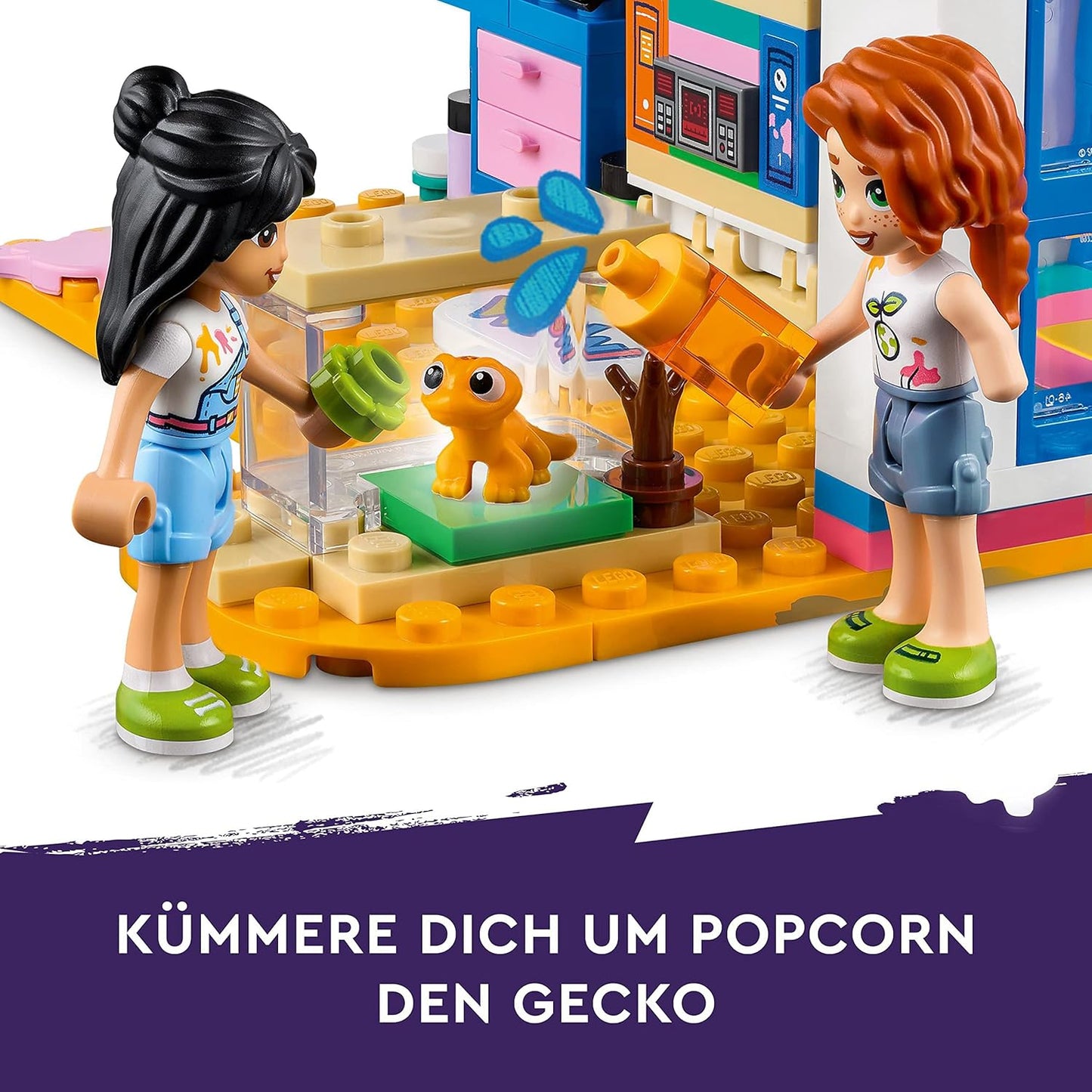 LEGO 41739 Friends Lianns Room, Mini Art Toy, Small Collectable Gift with Mini Dolls Liann, Autumn and Pet Figure from the 2023 Series