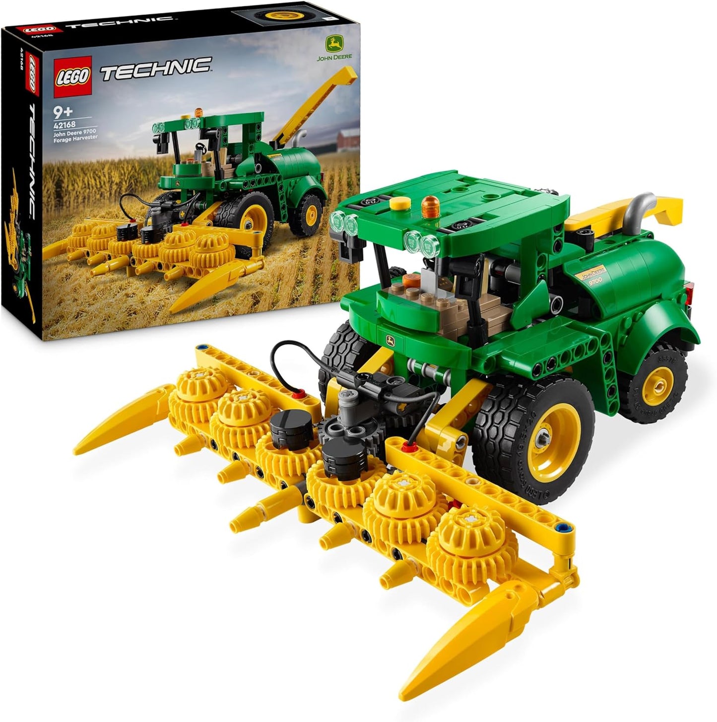 LEGO Technic John Deere 9700 Forage Harvester, Tractor Toy for Kids, Farm Set, Vehicle Model with Realistic Functions, Gift for Boys and Girls from 9 Years 42168