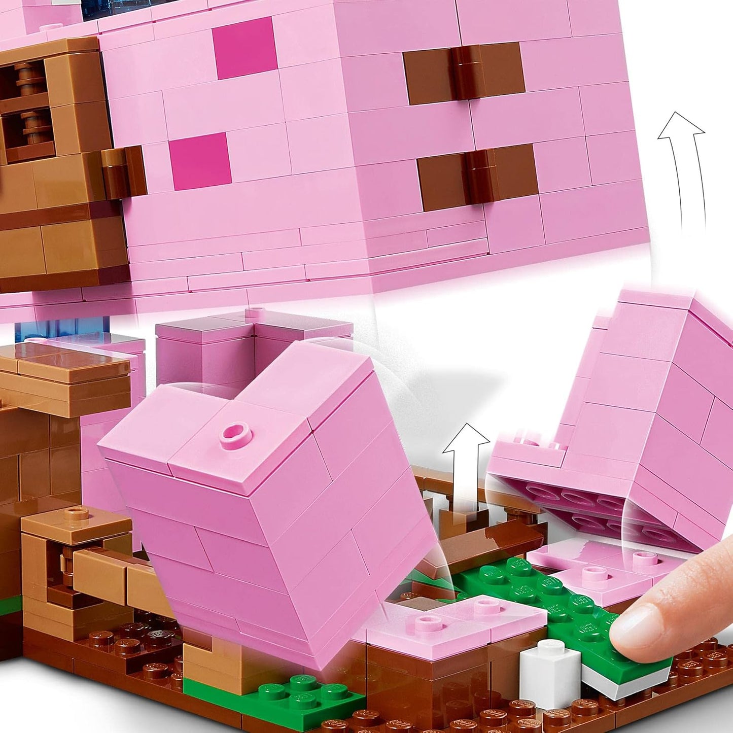 Lego 21170 Minecraft The Pig House Construction Kit with Alex and the Creeper Figures