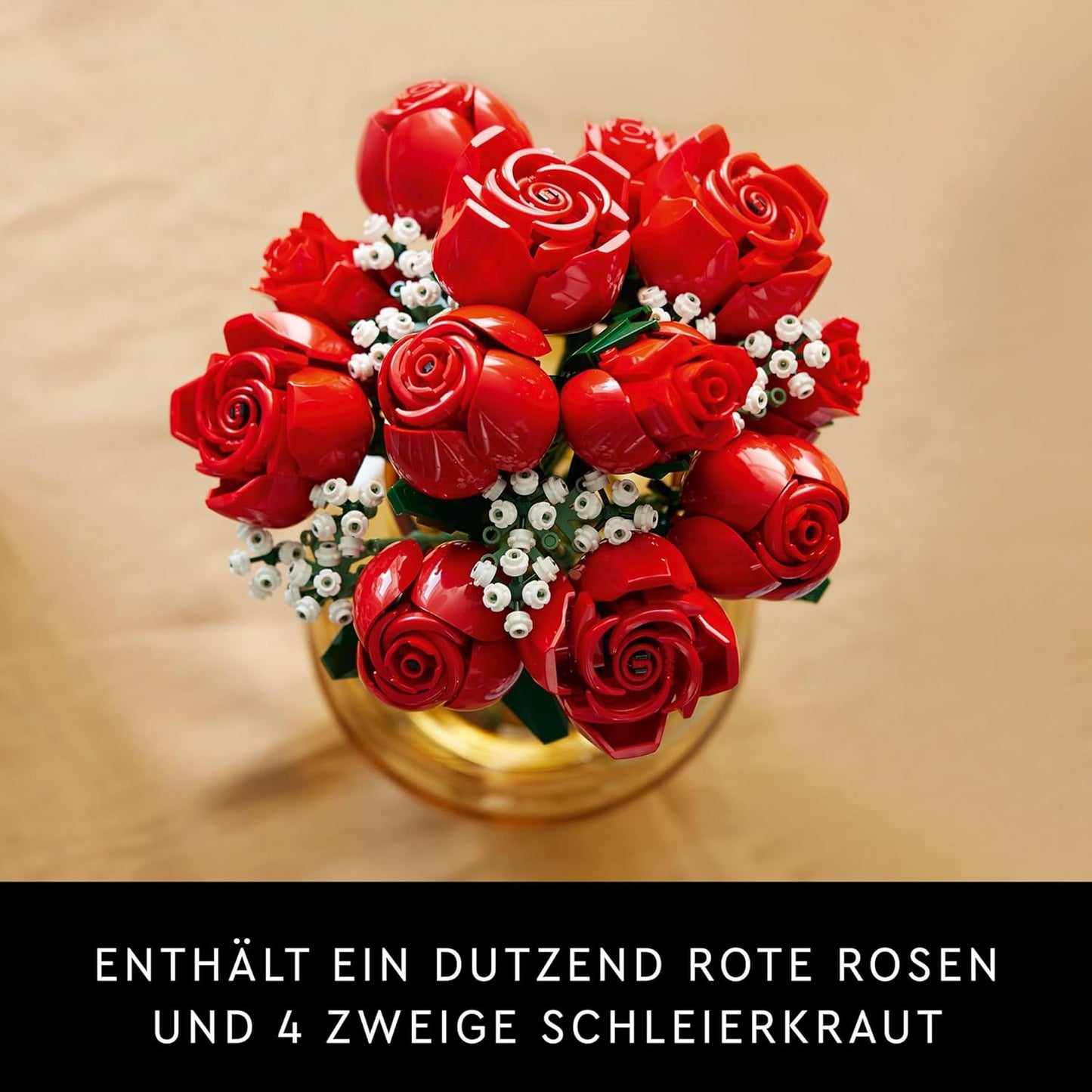 LEGO Icons Bouquet of Roses, Artificial Flowers Set for Adults, Botanical Collection, Home Décor Accessories, Valentine’s Day Treat, Gifts for Women, Men, Her or Him, Relaxing Activities 10328