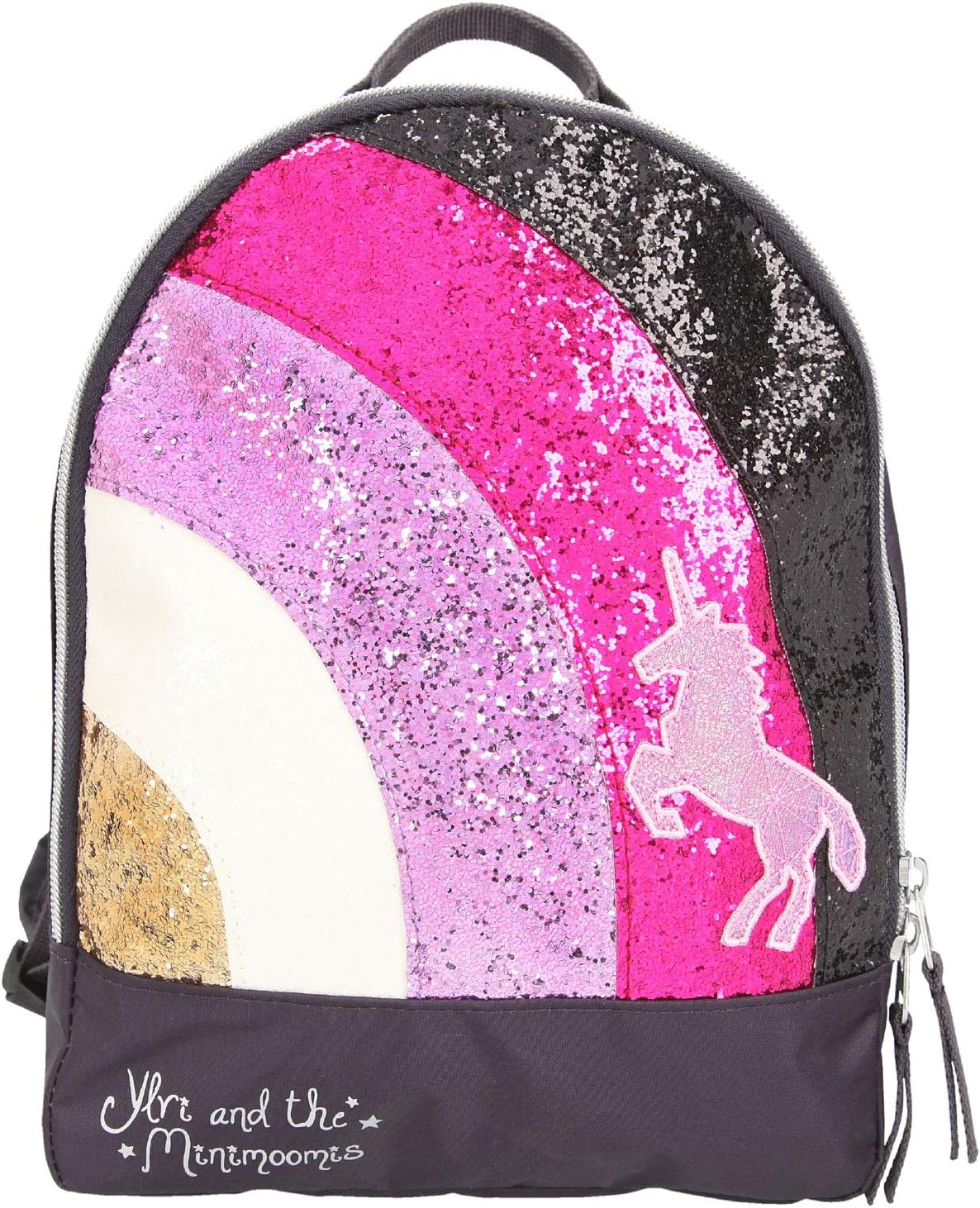 Depesche Ylvi and the Minimoomis 10510 Glitter Backpack Approx. 10 x 22 x 27.5 cm Anthracite