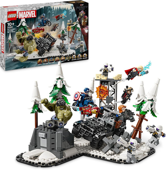 LEGO Marvel Avengers Assemble: Age of Ultron 76291 Building and Play Set with 8 Superhero Minifigures such as Thor, The Hulk and Iron Man, Building Toy for Boys and Girls, Adventure Set