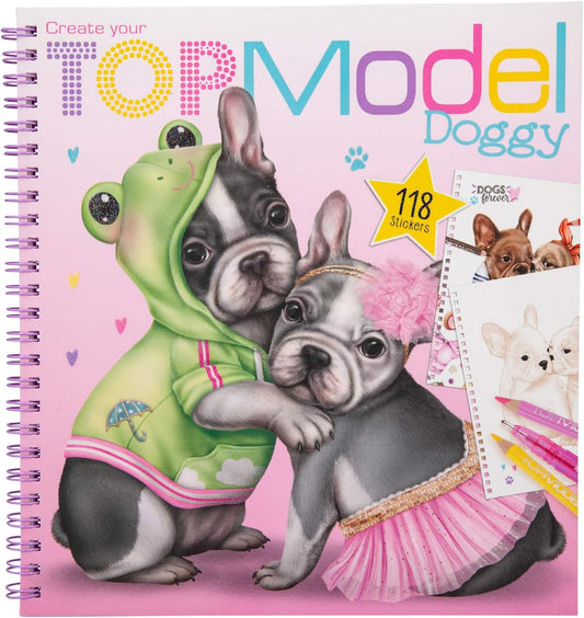 Depesche 11025 Colouring Book, Create Your TOPModel Doggy Approx. 22 x 21 x 1.5 cm