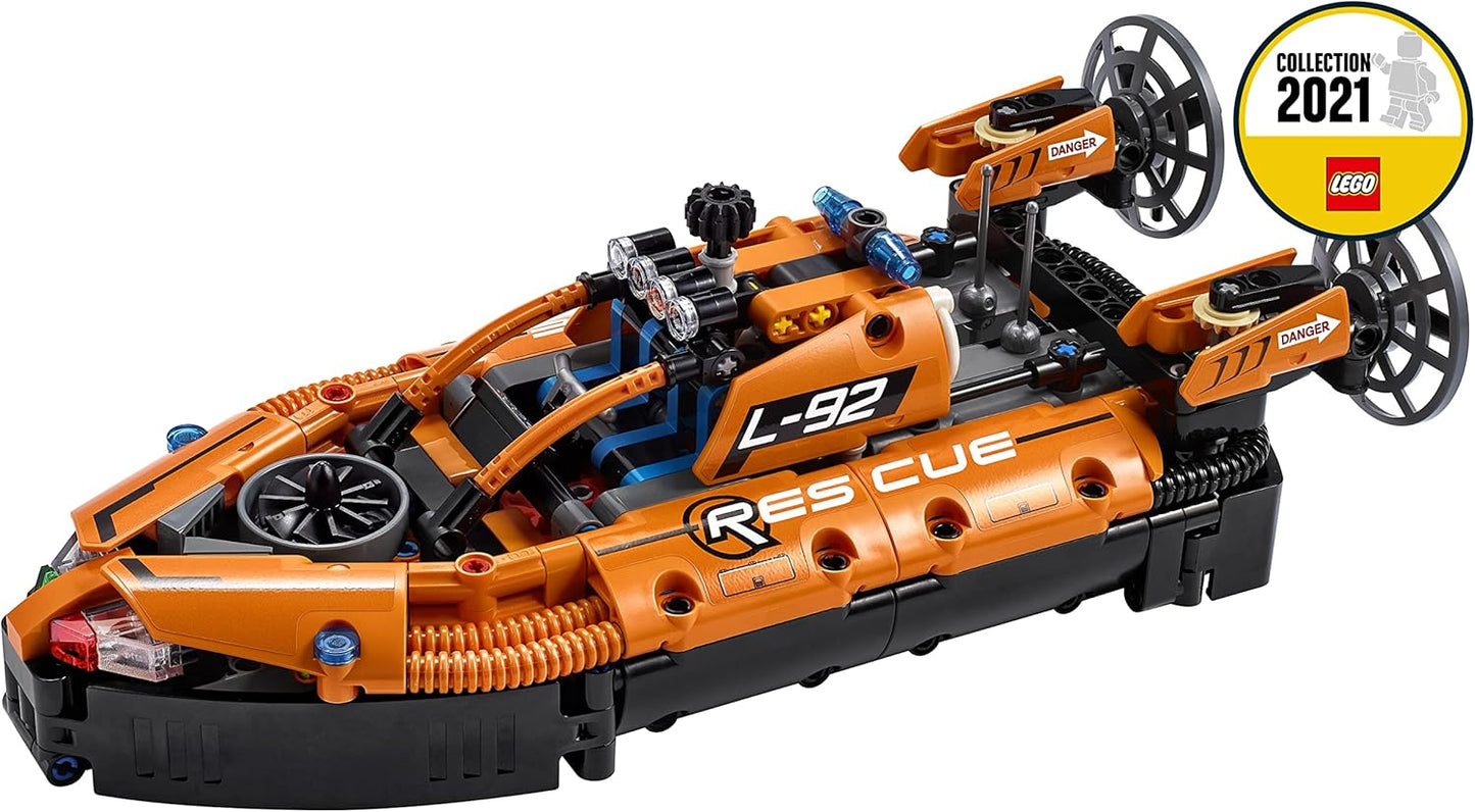 LEGO 42120 Technic Air Cushion Boat for Rescue Operations, 2-in-1 Model, Construction Kit for Boys and Girls, Toy from 8 Years