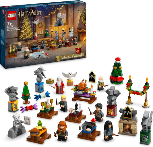 LEGO Harry Potter Advent Calendar 2024, Hogwarts Fantasy Toys for Children, Adventure Playset with 7 Mini Figures and 16 Mini Models, Pre-Christmas Gift for Girls and Boys 76438