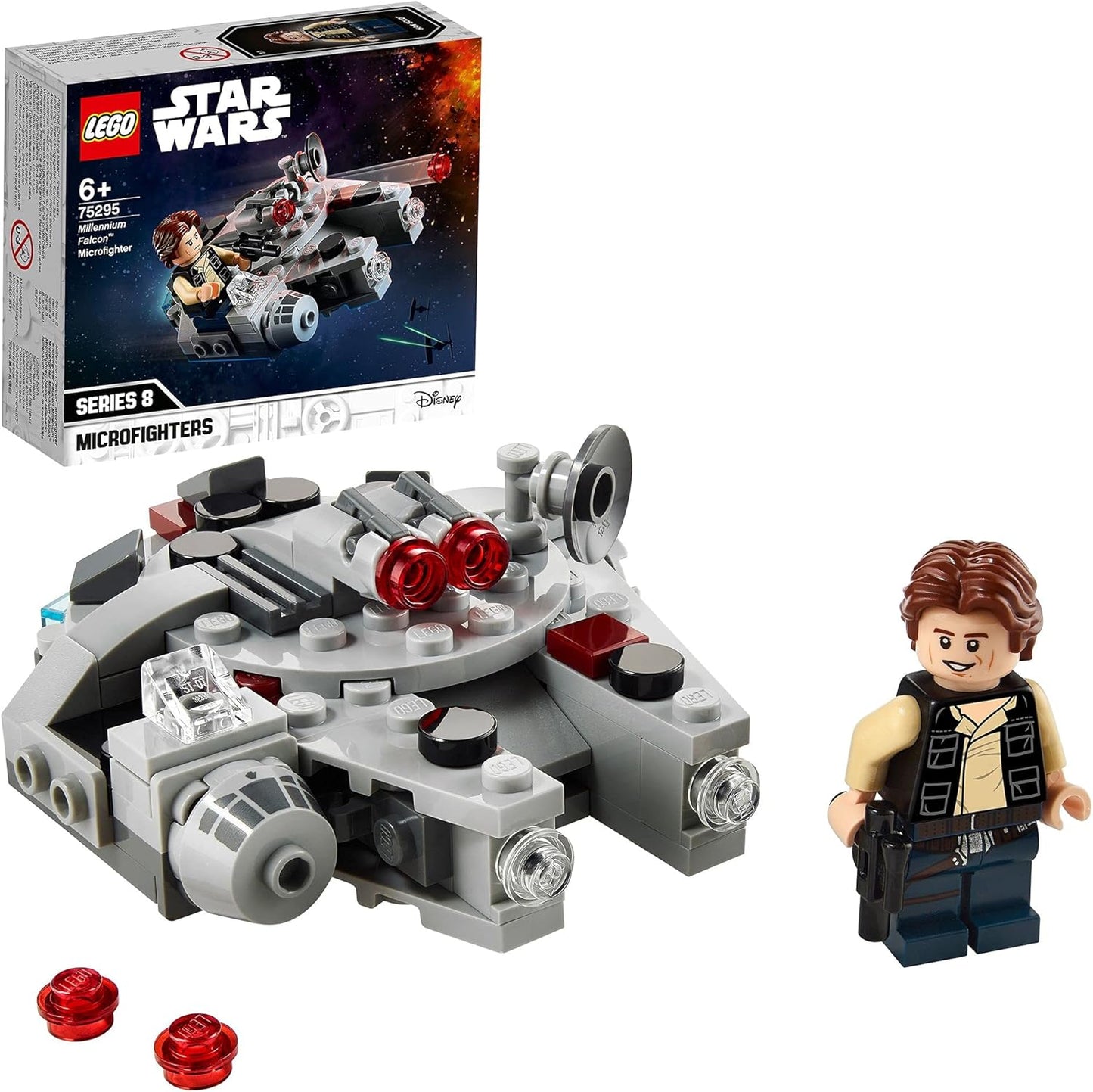 LEGO 75295 Star Wars Millennium Falcon Microfighter Toy with Han Solo Mini Figure for Boys and Girls Aged 6 Years and Up