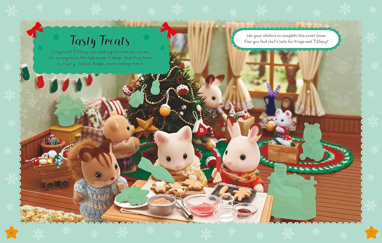 Sylvanian Families: Sticker Dress-Up Christmas Book: An official Sylvanian Families sticker book, with Christmas decorations, outfits and more!