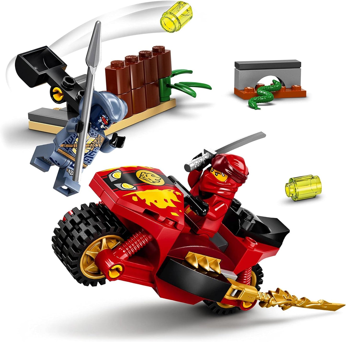 LEGO 71734 Ninjago Kais Fire Bike, Motorcycle Toy Set from 4 Years with Figures