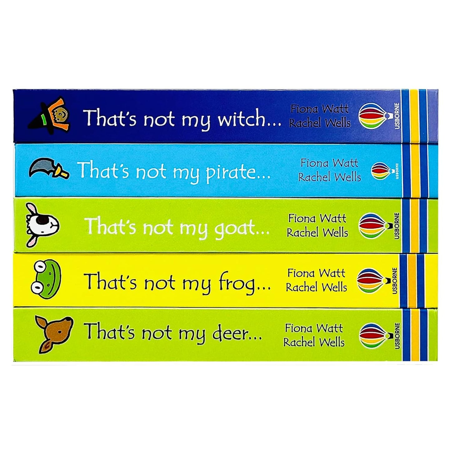 Usborne touchy-feely books That's not my... Collection 4: 5 Books Set (Witch, Pirate, Goat, Frog, Deer)