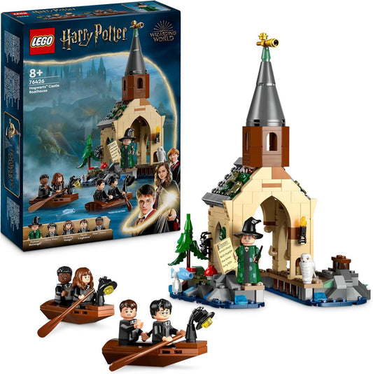 LEGO Harry Potter Hogwarts Castle Boathouse Toy Model for Children, Includes 2 Buildable Boats and 5 Mini Figures, Gift for Girls, Boys and All Fans from 8 Years 76426