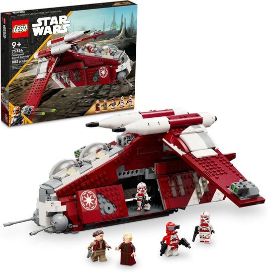 LEGO Star Wars - The Clone Wars Coruscant Guard Gunship 75354 - Star Wars Building Toy for 9 Years, Gift Idea for Fans Including Chancellor Palpatine, Padme and 3 Clone Trooper