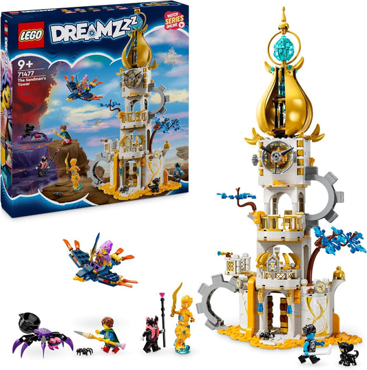 LEGO DREAMZzz 2-in-1 Sandman Tower Castle Toy for Children to Build Set with Fantasy Animals Including Spider and Bird, Gift for Girls and Boys from 9 Years 71477