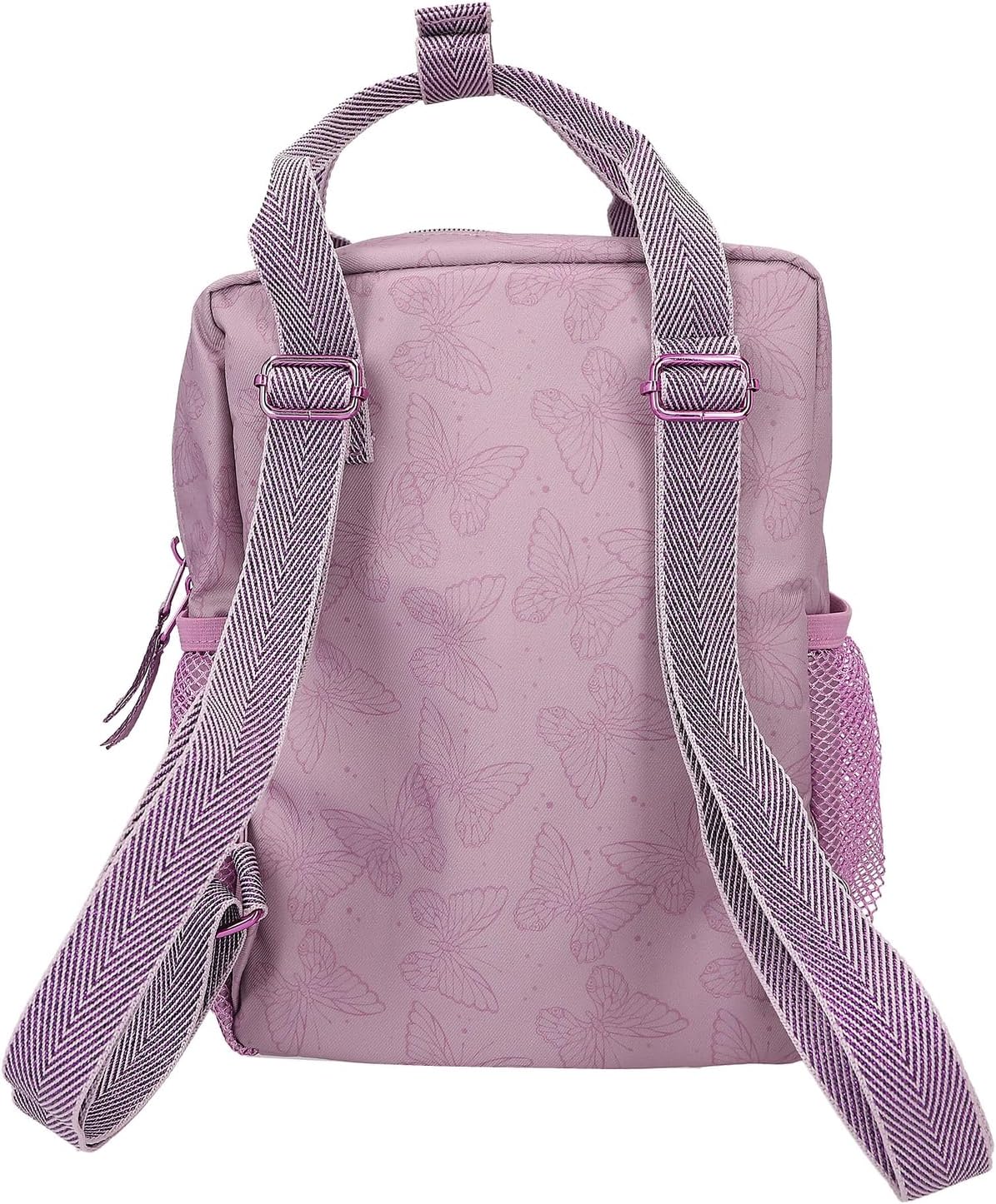 Depesche 12776 TOPModel Fairy Love Backpack in Mauve with Model Motif and Butterflies, Bag with Adjustable Straps, Pink, pink, Rucksack