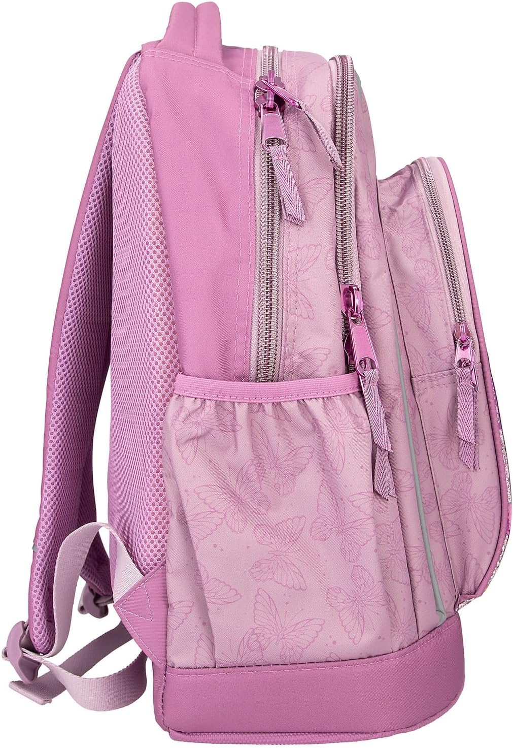 Depesche 12780 TOPModel Fairy Love School Backpack in Mauve with Model Motif and Butterflies, School Bag with Adjustable Straps