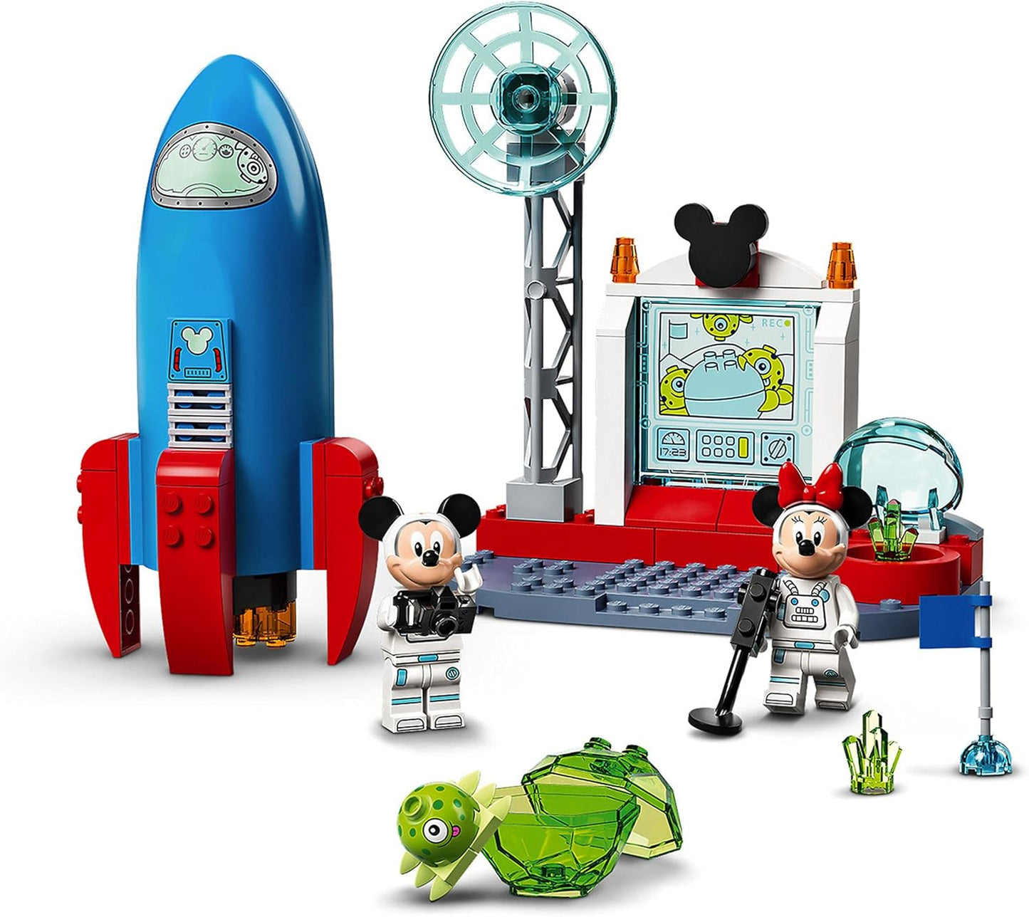 LEGO 10774 Mickey and Minnie's Space Rocket Building Toy for Children from 4 Years, Rocket Toy