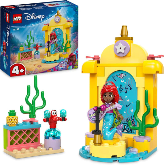 LEGO Disney Princess Ariels Music Stage, Building Toy for Children with 2 Figures, Gift Idea for Girls and Boys from 4 Years as well as for Fans of the TV Series, Children's Toy 43235