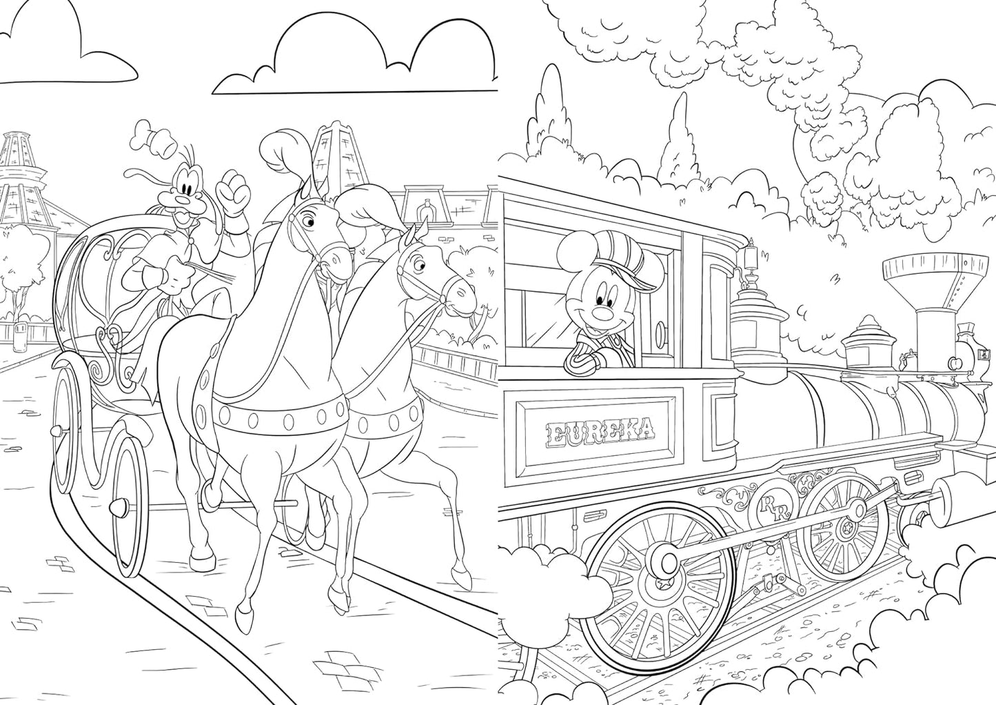 Disney: Disneyland Paris Colouring Book (Young Adult Colouring)