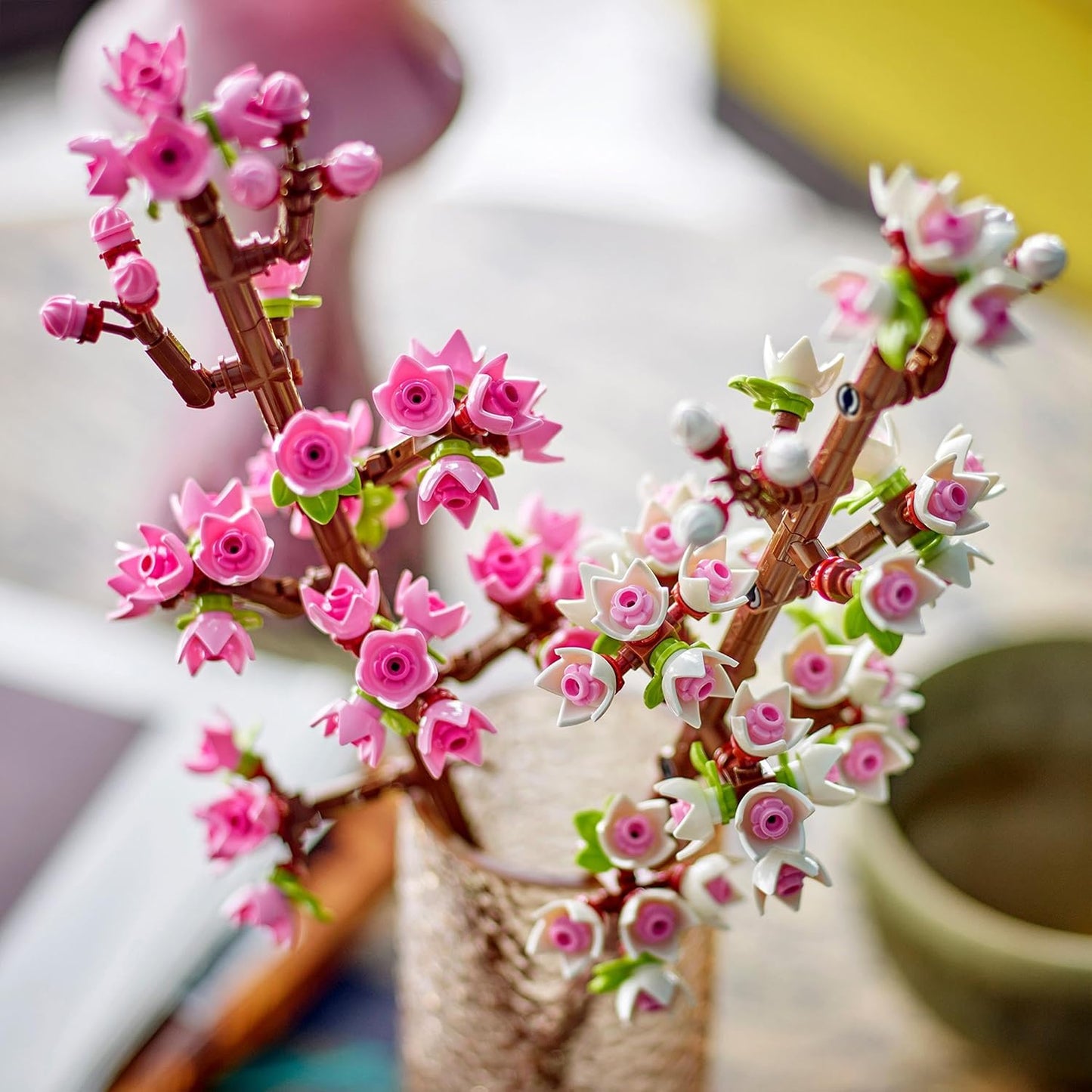 LEGO Kirschblüten, künstliche Blumen zum Bauen, Schreibtisch-Deko für Kinder, Blumenstrauß zum Ausstellen, Valentinstag-Geschenk für Mädchen und Jungs ab 8 Jahren, Botanik Kollektion 40725